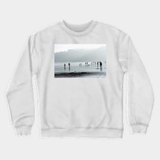 Light across the south Bay, Scarborough - Yorkshire, UK Crewneck Sweatshirt